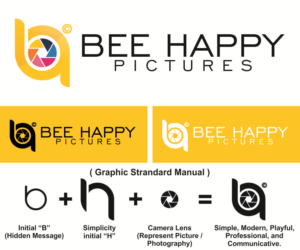 Logo Design by Ayuba Project for Bee Happy Pictures | Design: #7236472