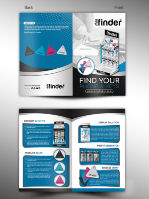 Wholesale company needs a sales brochure for our latest gadget- Key Finder. We sell to retailers | Broschüren-Design von innovative earth