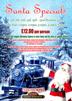 Santa Specials Poster for Light Railway | Poster-Design von NILDesigns