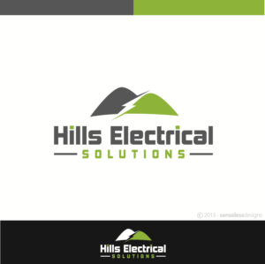 Logo Design by Senseless for Hills Electrical Solutions | Design: #7192377