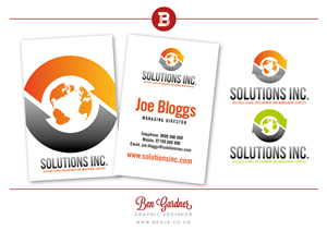 Business Card Design by Ben for Solutions Inc. | Design: #1830377