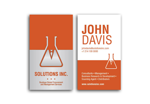 Visitenkarten-Design von cosavellano für Solutions Inc. | Design #1826522