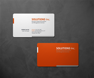 Business Card Design by logodentity for Solutions Inc. | Design: #1832504