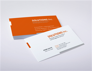 Business Card Design by logodentity for Solutions Inc. | Design: #1832542