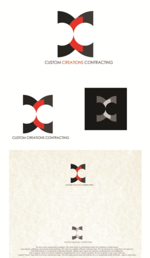 Logo Design by photograffitic for Custom Creations Contracting LLC | Design: #7288404
