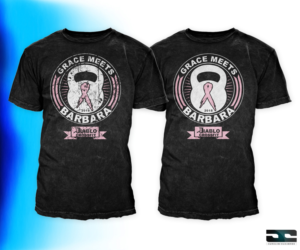 Diablo Crossfit Barbell for Boobs 2015 | T-shirt Design by Aurelio III