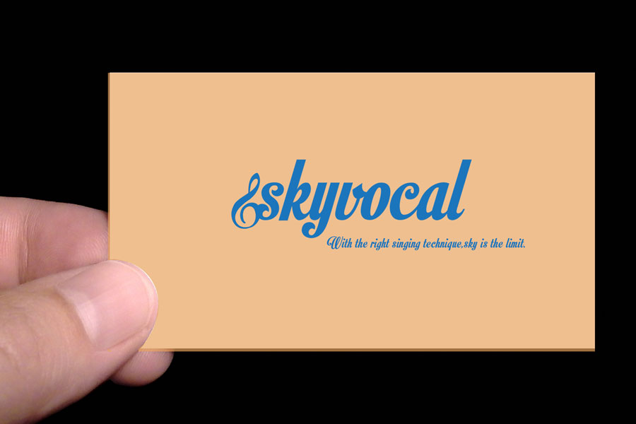 Business Card Design by Minute for SkyVocals | Design #1834647