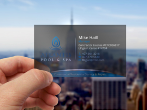Business Card Design by Verified artistry for Atlantis Pool/Spa Service&Repair LLC | Design: #7239269