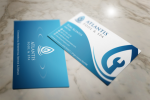 Business Card Design by Grafactory for Atlantis Pool/Spa Service&Repair LLC | Design: #7287723
