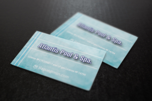 Business Card Design by Art Vision for Atlantis Pool/Spa Service&Repair LLC | Design: #7182740