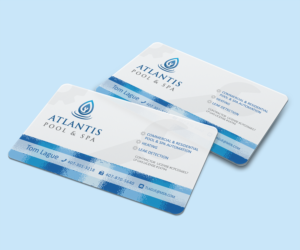 Business Card Design by elveneclipse for Atlantis Pool/Spa Service&Repair LLC | Design: #7242110