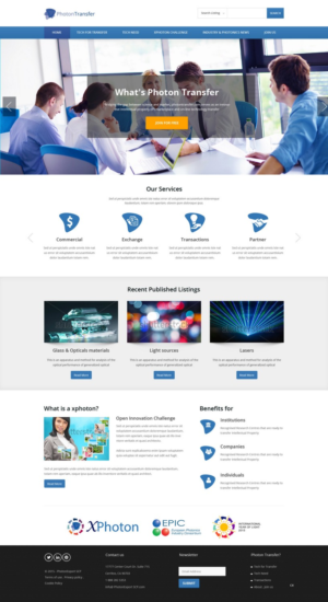 Landing Page-Design von pb für PhotonExport | Design: #7191484