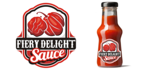 FIERY DELIGHT SAUCE | Logo Design by RINIDEH
