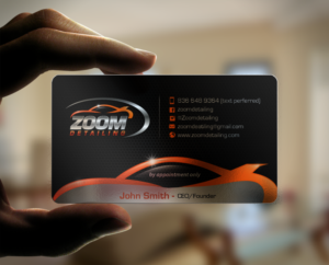 Business Card Design by chandrayaan.creative for Zoom Detailing | Design: #7234225