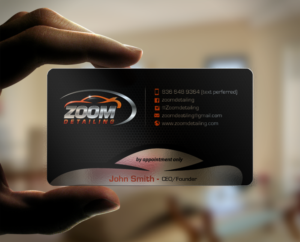 Business Card Design by chandrayaan.creative for Zoom Detailing | Design: #7234226
