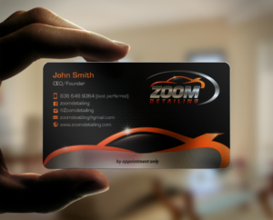 Business Card Design by chandrayaan.creative for Zoom Detailing | Design: #7234253