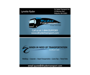 Business Card Design by adi.sharma for DL Ryder Transport, Inc. | Design: #7519264
