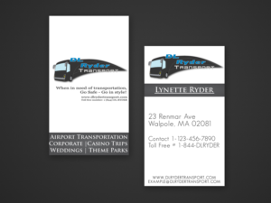 Business Card Design by Vikram.Rajashekar for DL Ryder Transport, Inc. | Design: #7331486