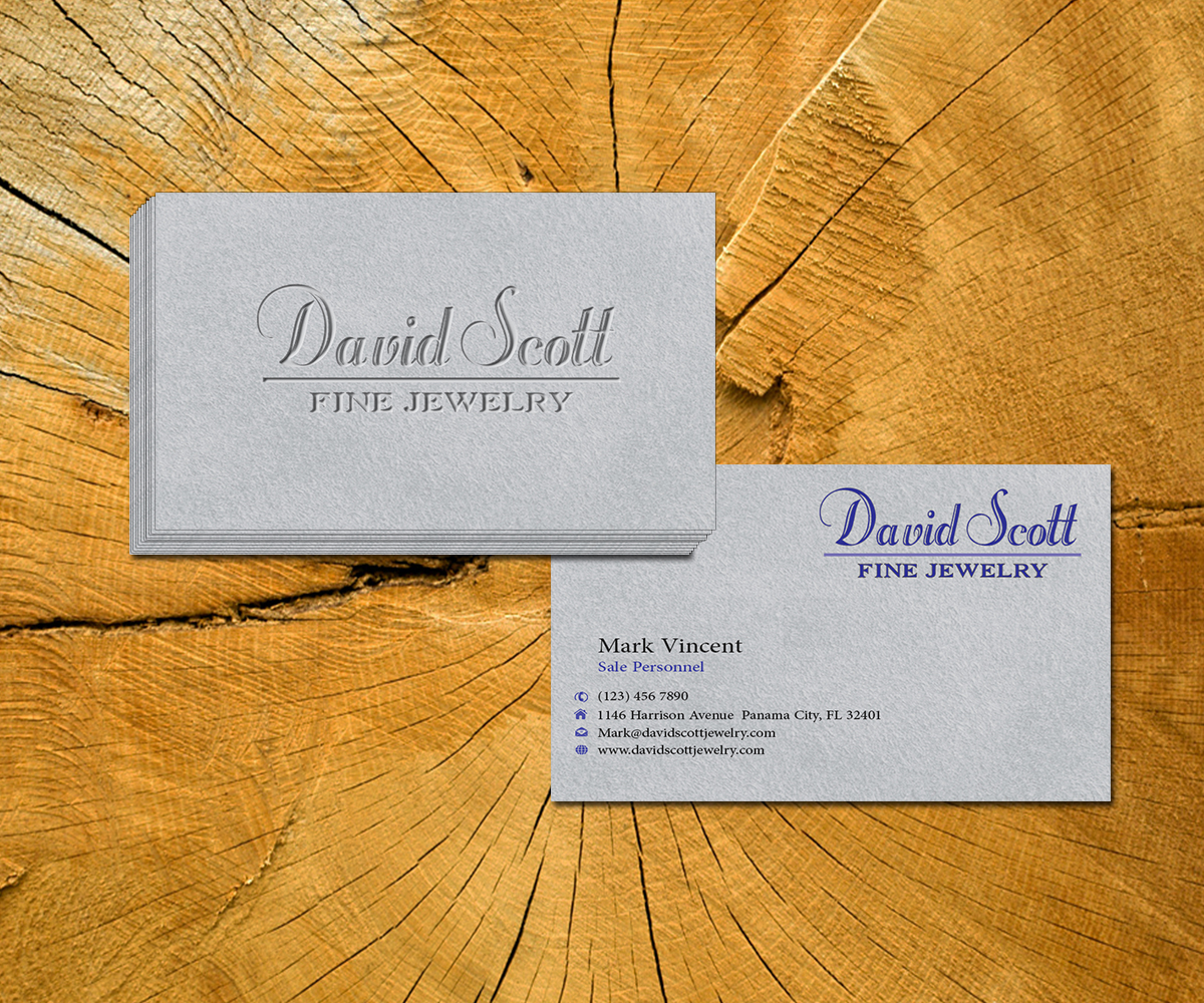 Visitenkarten-Design von khAng für David Scott Fine Jewelry | Design #1826066