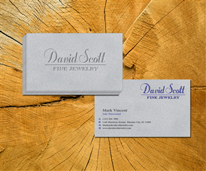 Business Card Design by khAng for David Scott Fine Jewelry | Design: #1826066