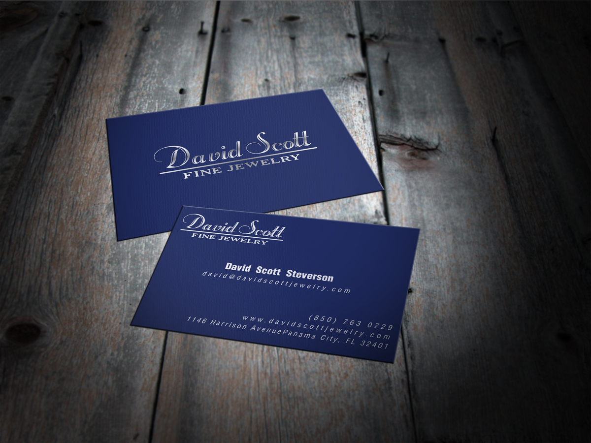 Business Card Design by MT for David Scott Fine Jewelry | Design #1842657