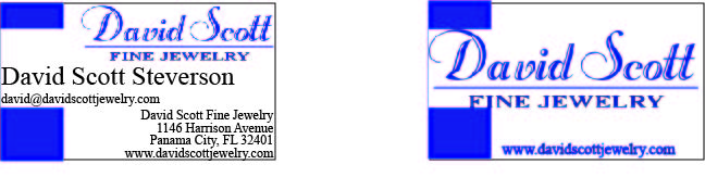 Visitenkarten-Design von Telly für David Scott Fine Jewelry | Design #1878000