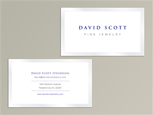 Diseño de Tarjeta de Presentación por silviaer para David Scott Fine Jewelry | Diseño #1883505