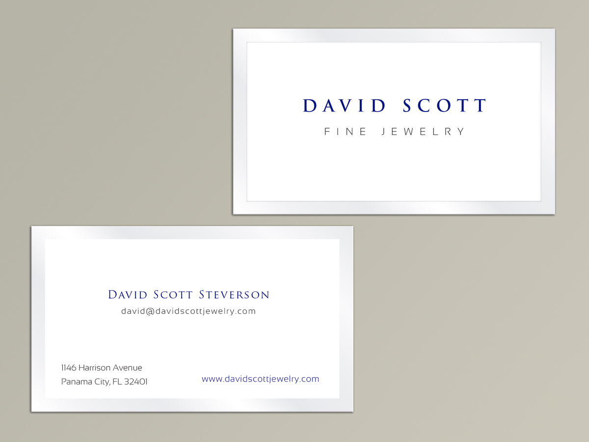 Diseño de Tarjeta de Presentación por silviaer para David Scott Fine Jewelry | Diseño #1883507