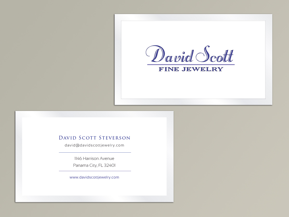 Diseño de Tarjeta de Presentación por silviaer para David Scott Fine Jewelry | Diseño #1883511