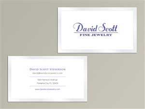 Business Card Design by silviaer for David Scott Fine Jewelry | Design: #1883511