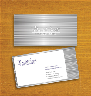 Business Card Design by bala for David Scott Fine Jewelry | Design: #1833042