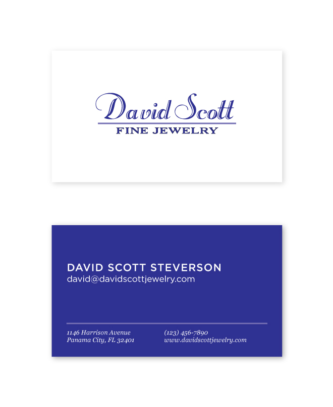 Business Card Design by alison for David Scott Fine Jewelry | Design #1826071