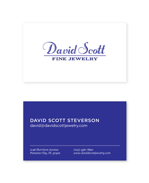 Business Card Design by alison for David Scott Fine Jewelry | Design: #1826071