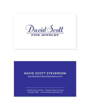 Business Card Design by alison for David Scott Fine Jewelry | Design: #1829853
