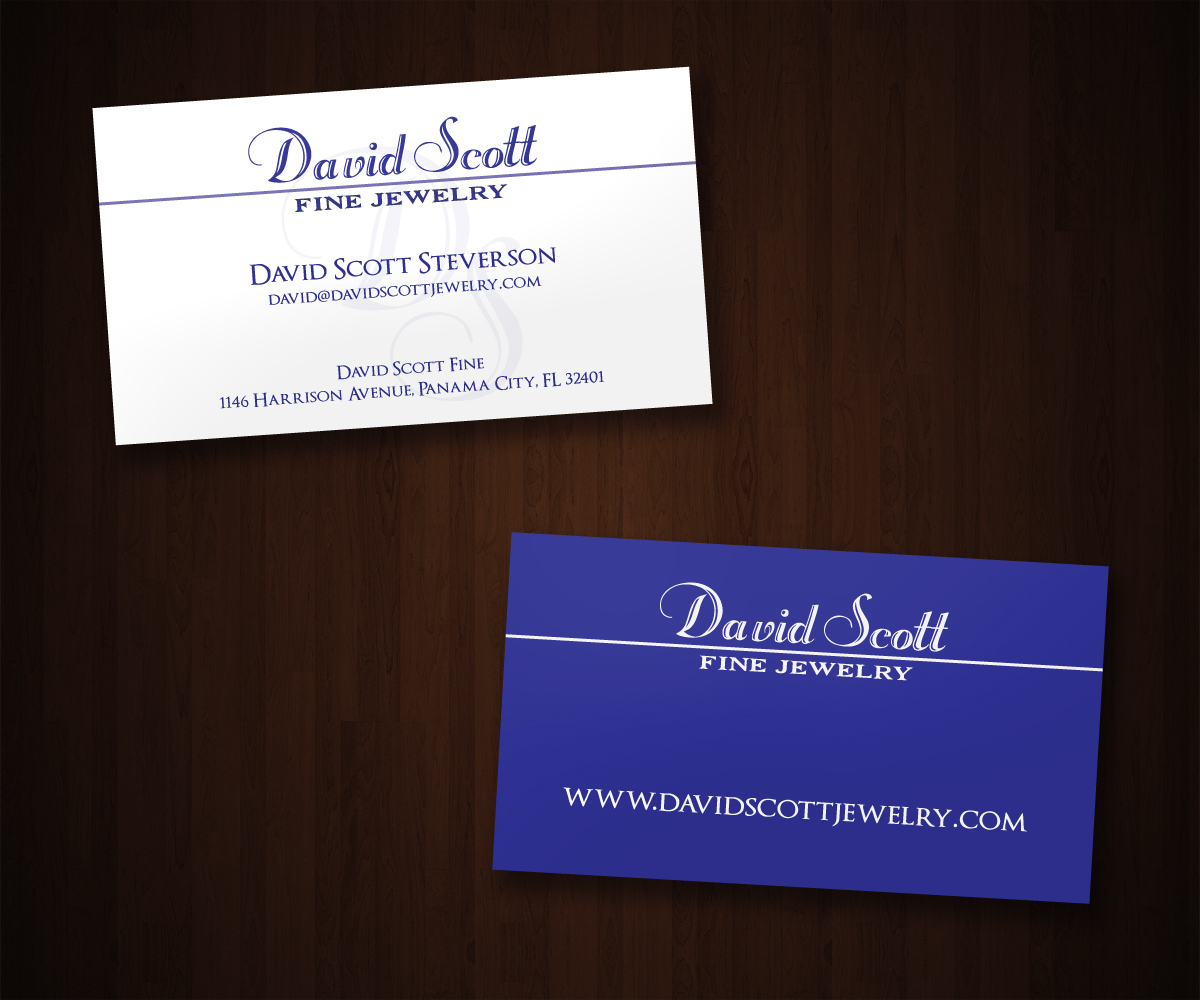 Business Card Design by Anthony for David Scott Fine Jewelry | Design #1828284