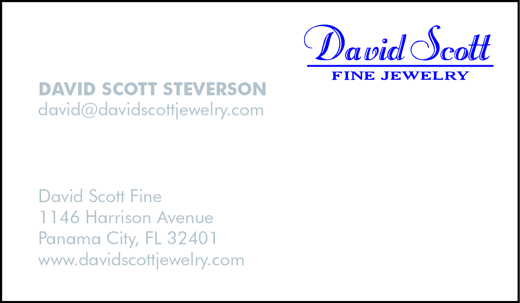 Visitenkarten-Design von pablo_dgtl für David Scott Fine Jewelry | Design #1827251
