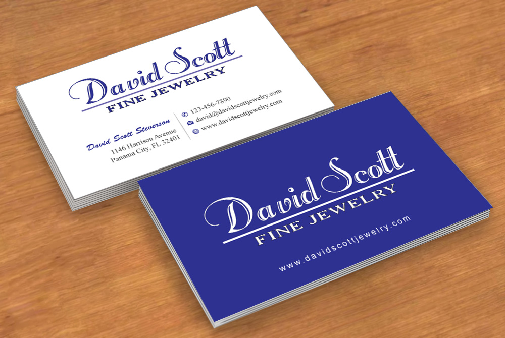 Business Card Design by Sbss for David Scott Fine Jewelry | Design #1830431