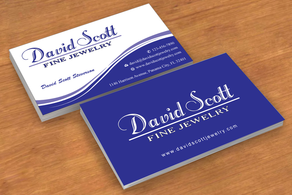 Business Card Design by Sbss for David Scott Fine Jewelry | Design #1830439
