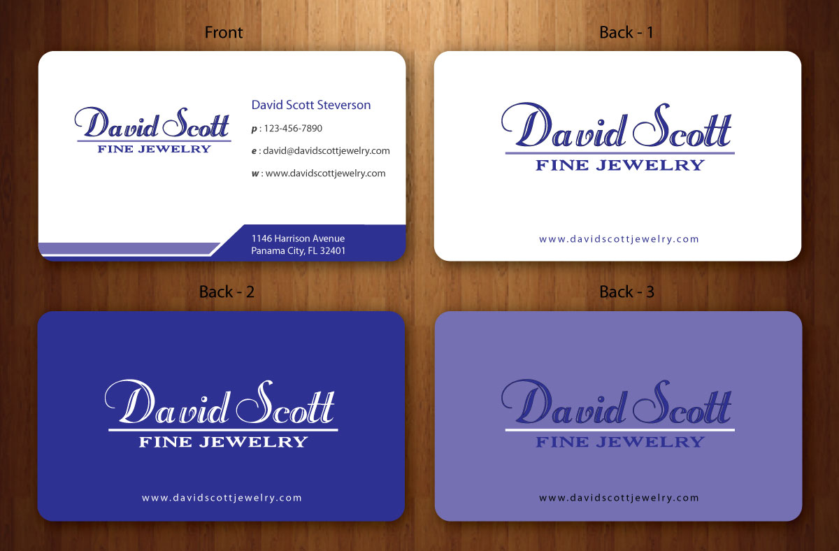 Design de Carte de Visite par Sbss pour David Scott Fine Jewelry | Design #1834538