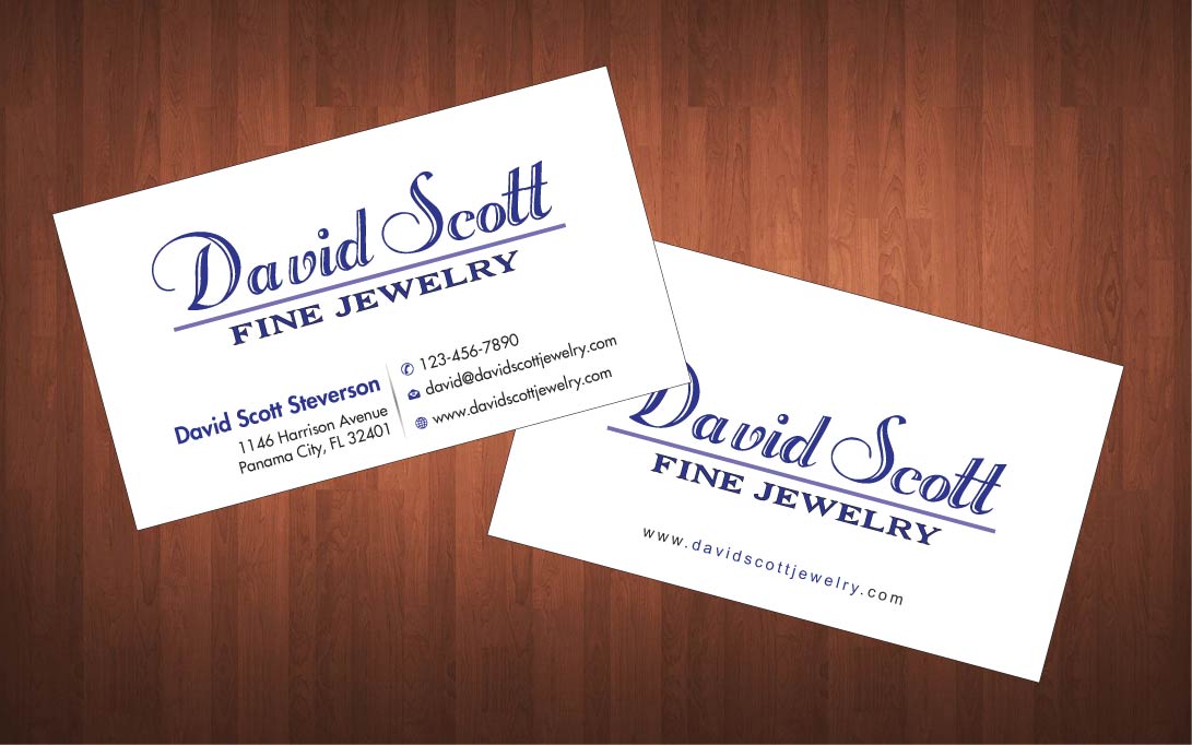 Visitenkarten-Design von Sbss für David Scott Fine Jewelry | Design #1834671