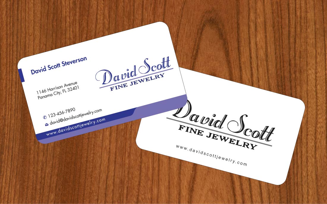 Visitenkarten-Design von Sbss für David Scott Fine Jewelry | Design #1834864