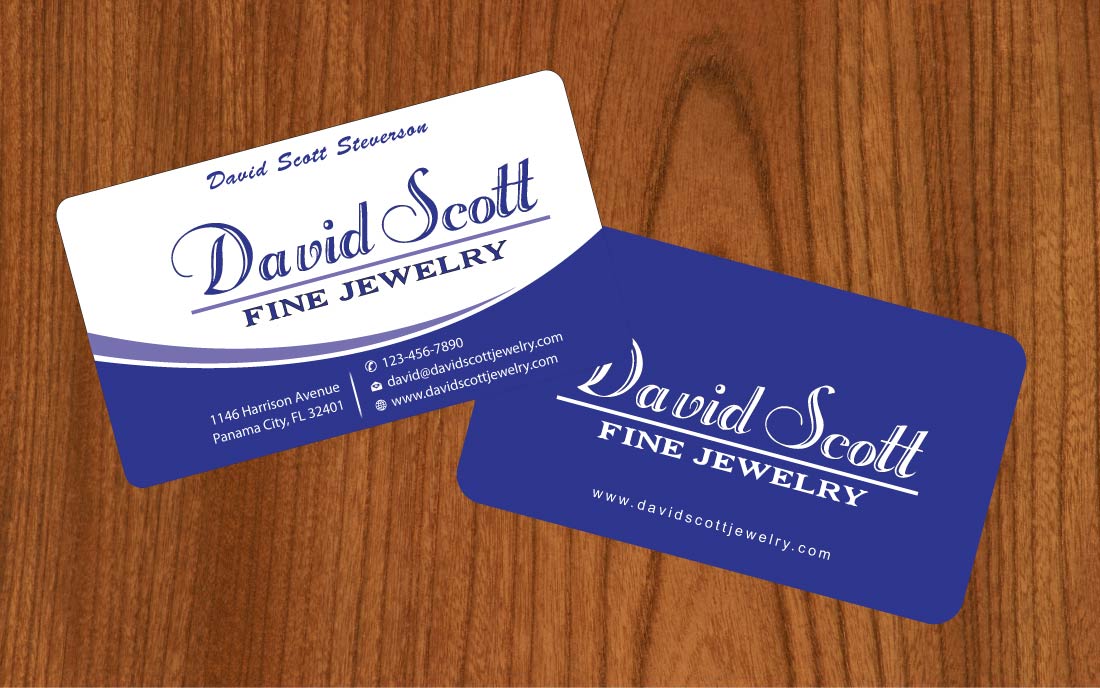 Business Card Design by Sbss for David Scott Fine Jewelry | Design #1834876