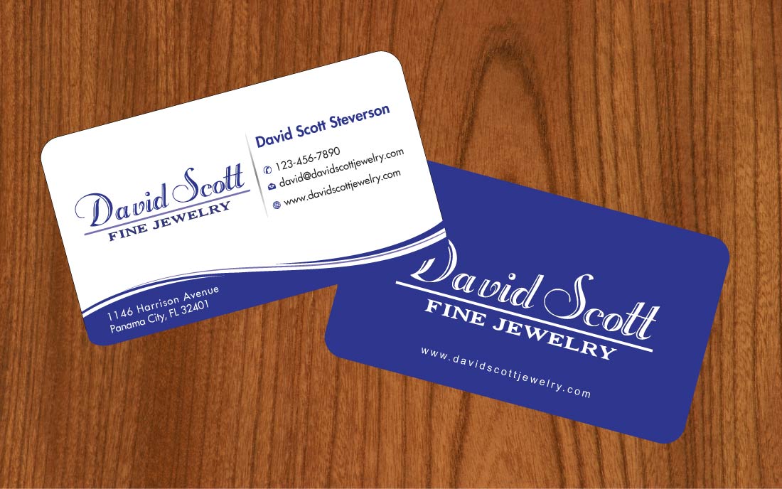 Business Card Design by Sbss for David Scott Fine Jewelry | Design #1834879