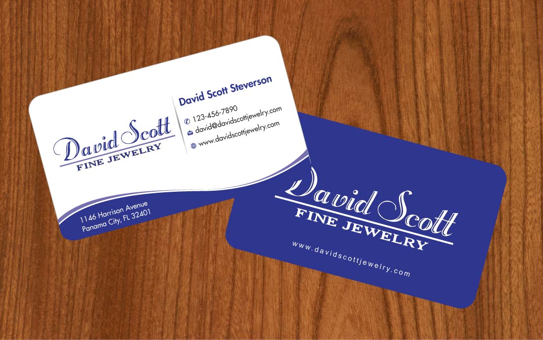 Business Card Design by Sbss for David Scott Fine Jewelry | Design #1834881