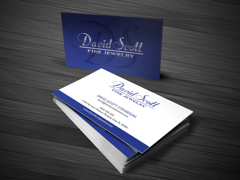 Business Card Design by Atvento Graphics for David Scott Fine Jewelry | Design #1829667