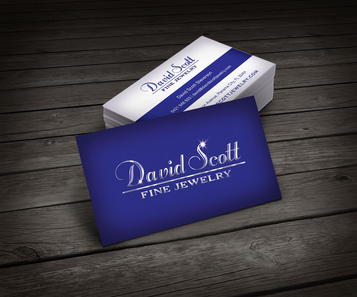 Visitenkarten-Design von amy claire thompson für David Scott Fine Jewelry | Design #1832274