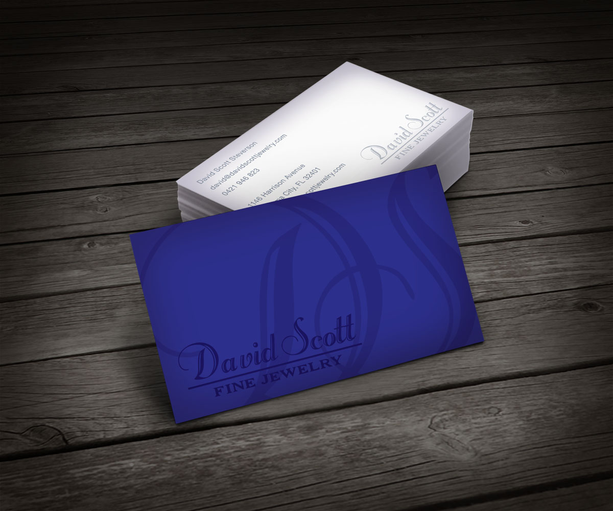 Visitenkarten-Design von amy claire thompson für David Scott Fine Jewelry | Design #1832303