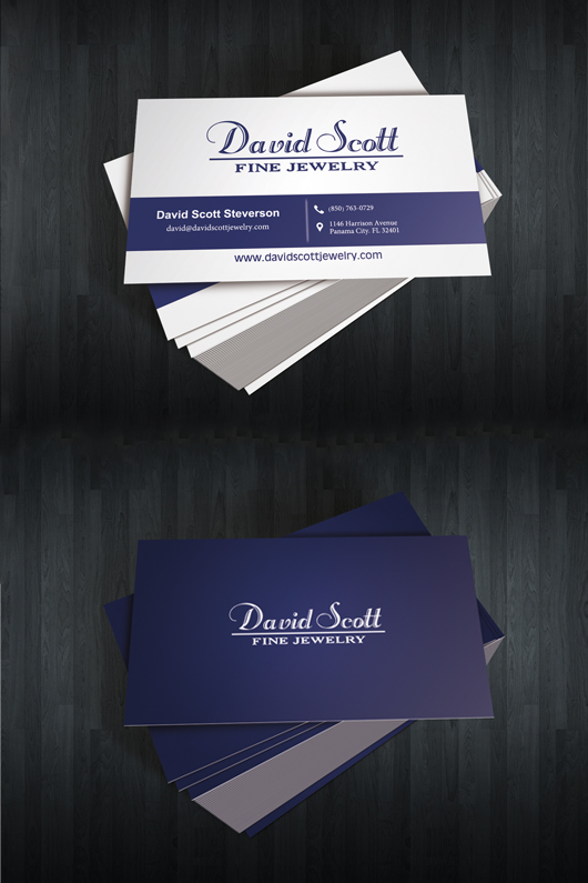 Business Card Design by Ahmed Alashry for David Scott Fine Jewelry | Design #1829076
