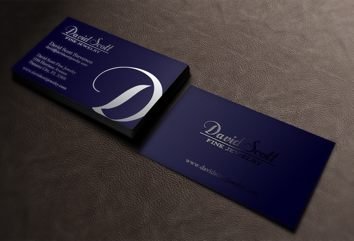 Business Card Design by Viktorijan for David Scott Fine Jewelry | Design #1918330