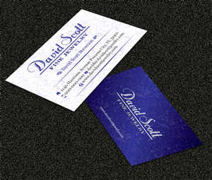 Design de Carte de Visite par Sarmishtha Chattopadhyay_loginchange pour David Scott Fine Jewelry | Design : #1844682